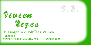 vivien mezes business card
